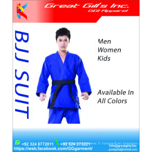 BJJ costume fournisseur du Pakistan meilleure qualité 100% 350 gsm 550 coton / uniforme de karaté / judo